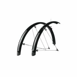 Lindells Cykel & Sportaffär AB [ 2 ] Skärmset SKS Bluemels 700c X 53 Mm Trekking Svart Inkl. Stag