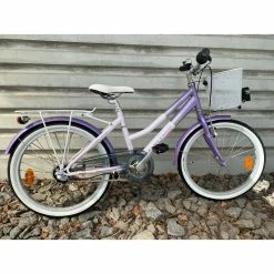 [ 12 ] Tunturi Crystal, 20" Hjul, Fotbroms, 3 Vxl, Lila Coral Färg